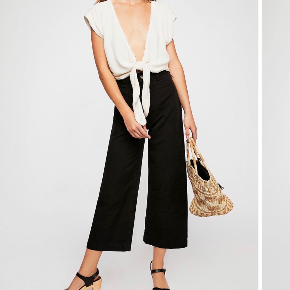Free People Patti Pant Black